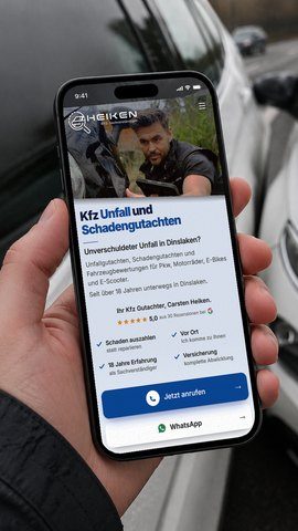Schaden online melden beim Kfz Gutachter für Mönchengladbach